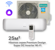 Кондиционер Hisense серии Premium DESIGN Super DC Inverter Wi-Fi AS-10UW4RVETG01