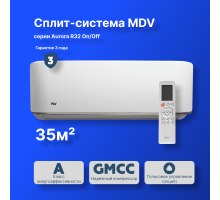 On/Off cплит-система MDV серия Aurora R32 MDSA-12HRN8 / MDOA-12HN8